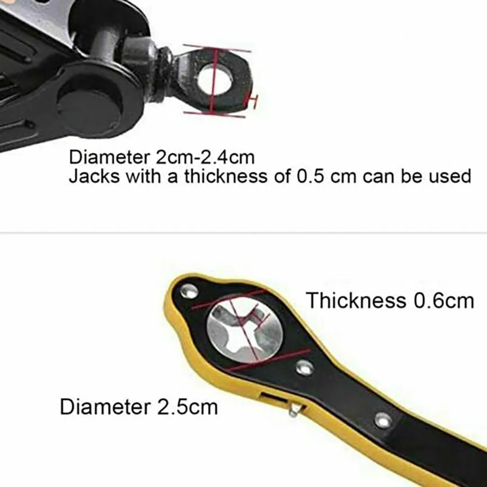 

Ratchet Jack Repair Jack Wrench Automotive High Carbon Steel Lug Wrench