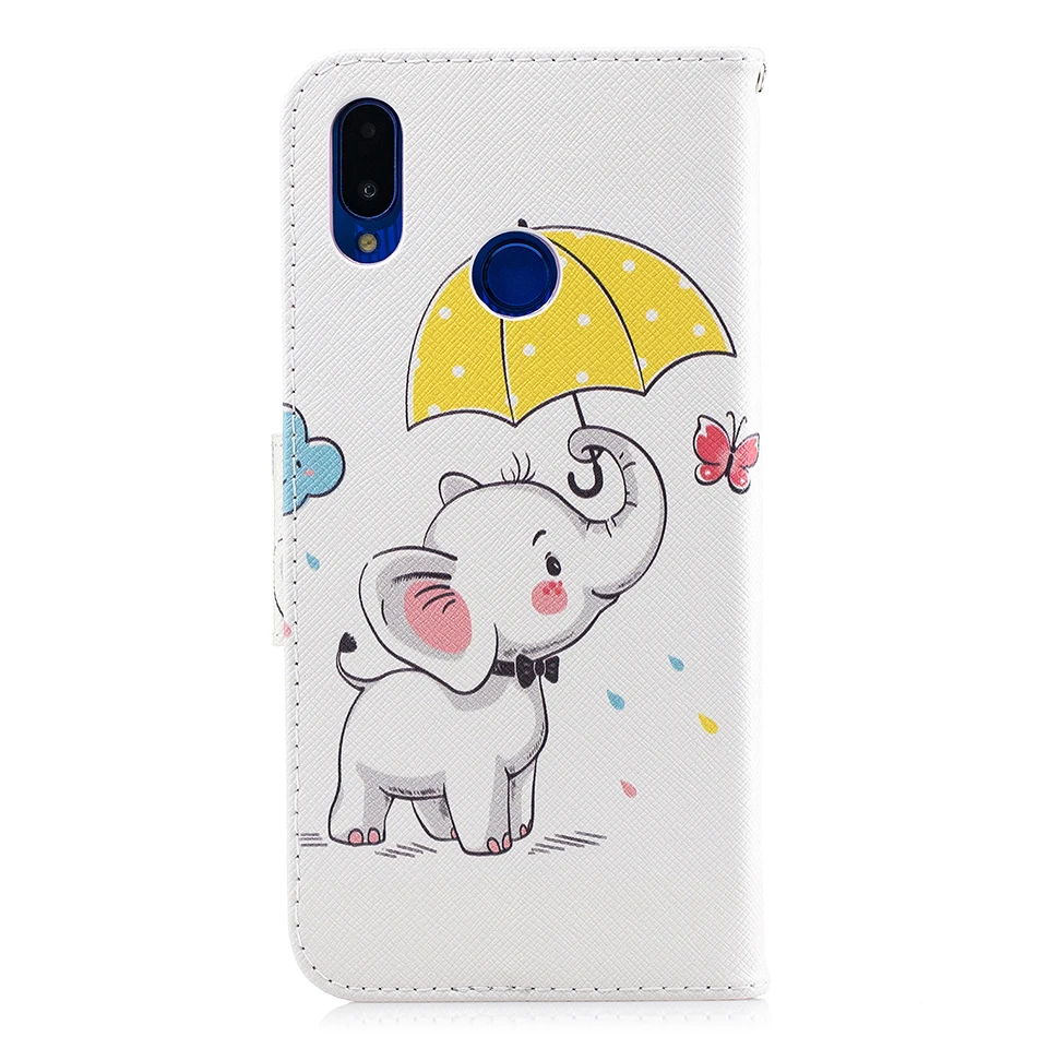 Милый мультяшный чехол из искусственной кожи для huawei mate 20 30 Pro 10 P30 P20 Lite P Smart Plus 2019