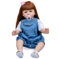 d7yd 23%e2%80%99%e2%80%99 baby girl cuddle doll reborn simulation toy lovely heavy weight lifelike toy with rooted hair newborn birthday gift
