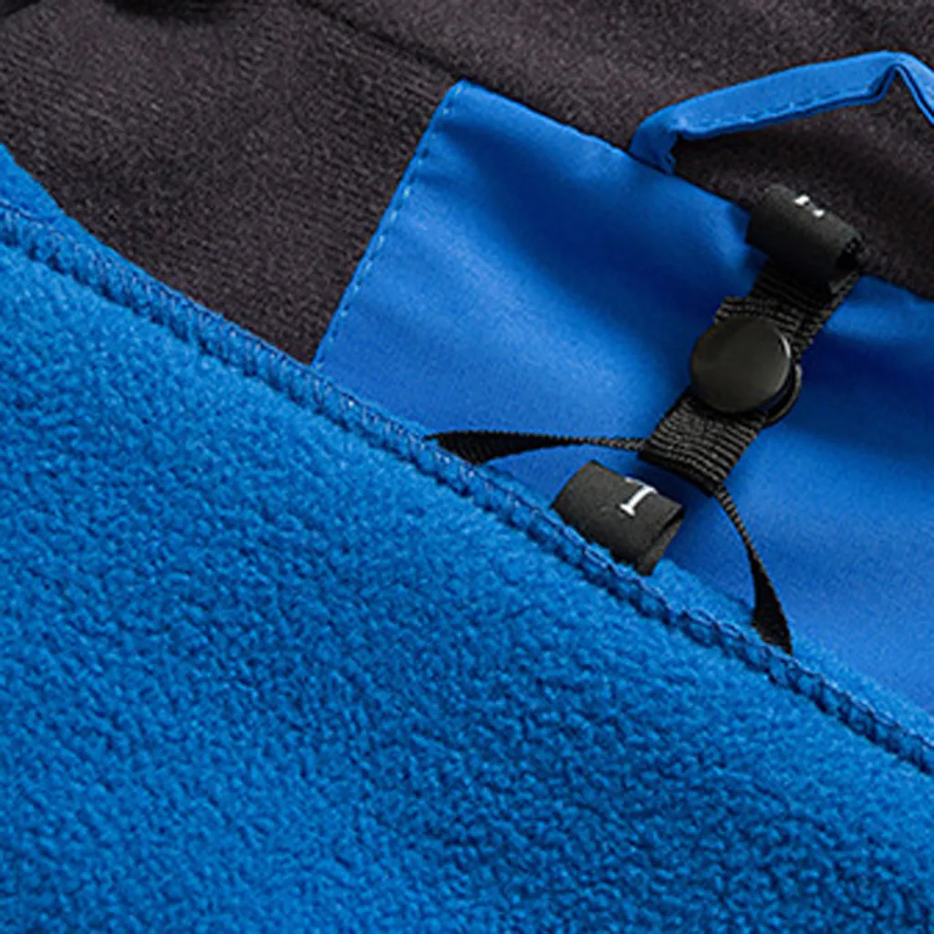 

Hiking Jackets Removable Inner Layer of Autumn Winter Polar Fleece Waterproof Warm Solid Color 2-in-1 Coat Outdoor Sports Casual