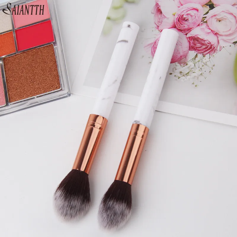Кисть для хайлайтера Saiantth с мраморным напылением кисть румян мягкие кисти