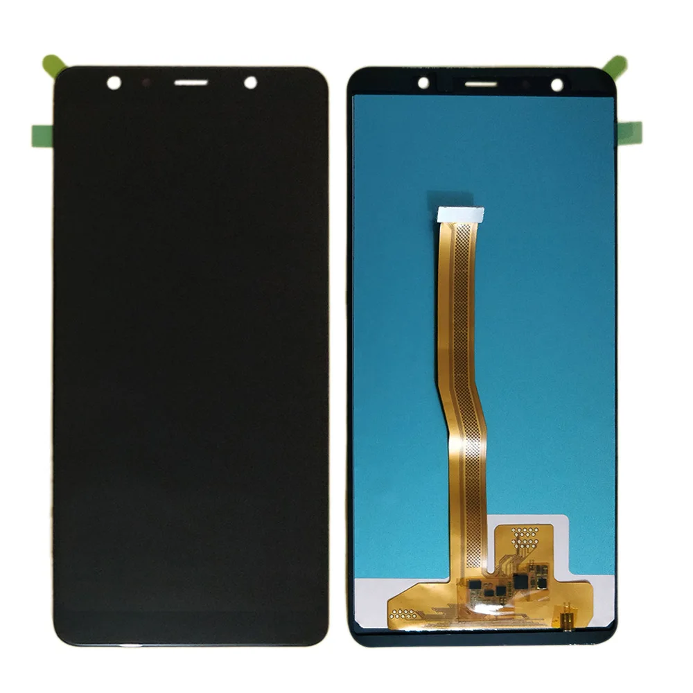 A750 Amoled ЖК дисплей для Samsung Galaxy A7 2018 A750F A750DS сенсорный экран дигитайзер сборка A750FN