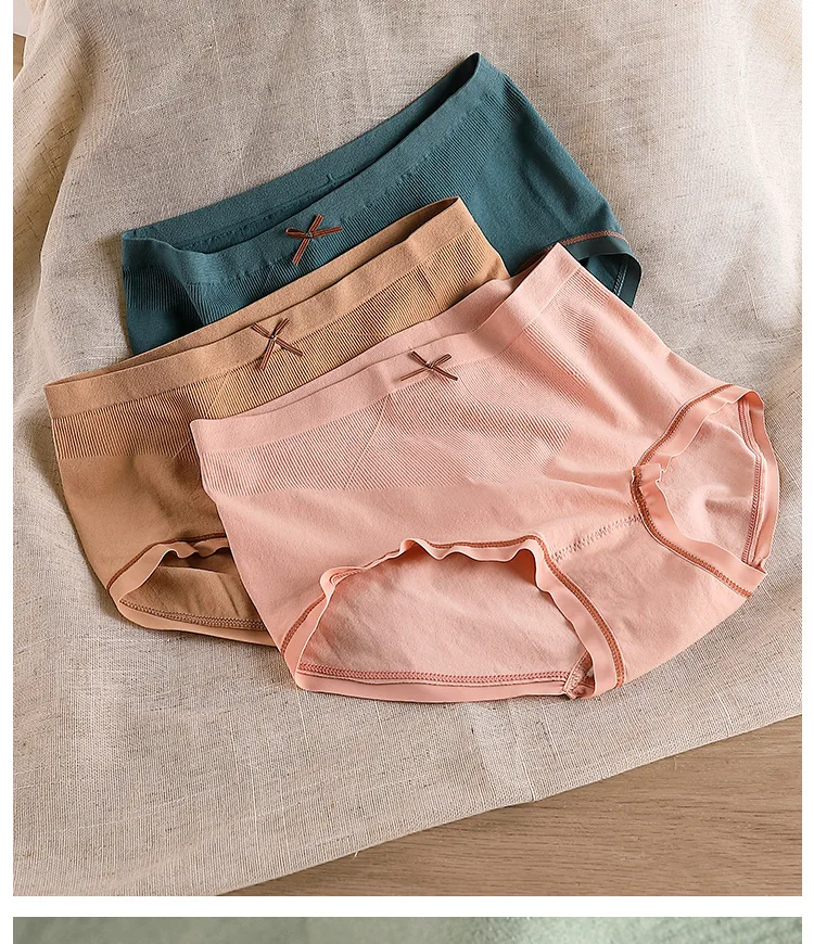 Женские бесшовные кружевные трусы Leechee антибактериальные дышащие трусы-боксеры