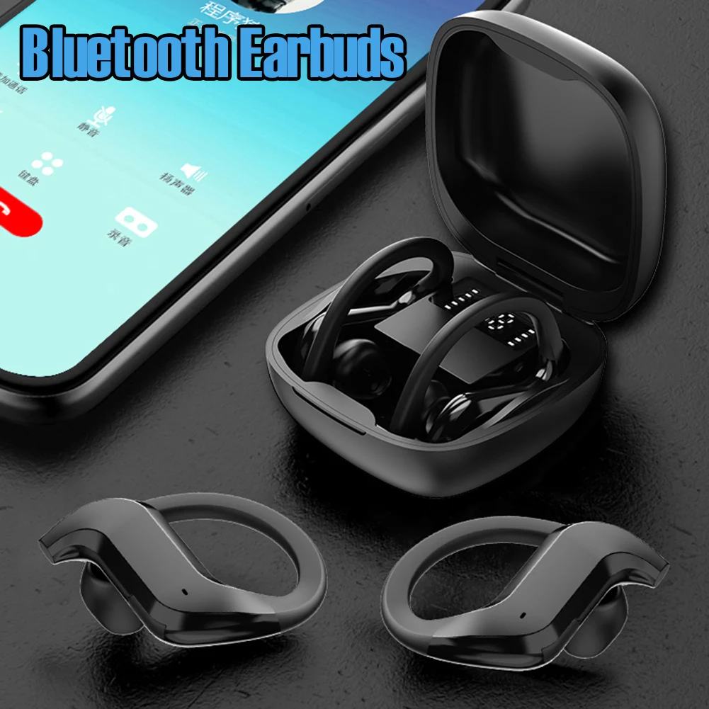 

Bluetooth Earbuds V5.0 Wireless Earphone with Mic 4-5H Music Time IPX7 Waterproof Sports Earphone