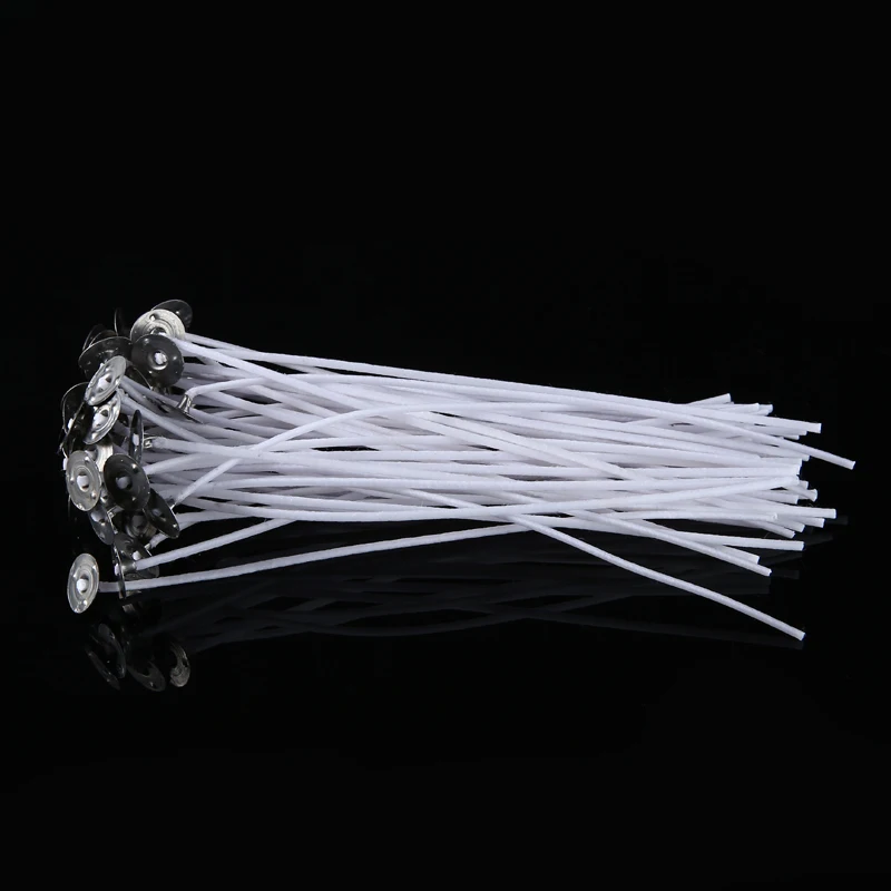 

50Pcs 15cm Candle Wicks Pre-Waxed Wick For Cotton Core Candles DIY Making Craft For Party Candle Supplies
