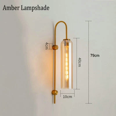 

Настенный светильник WADBTY, стеклянный абажур