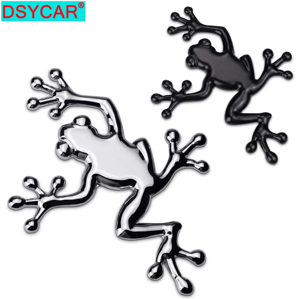 DSYCAR 1 шт. модные 3D металлические украшения для автомобиля металлическая лягушка