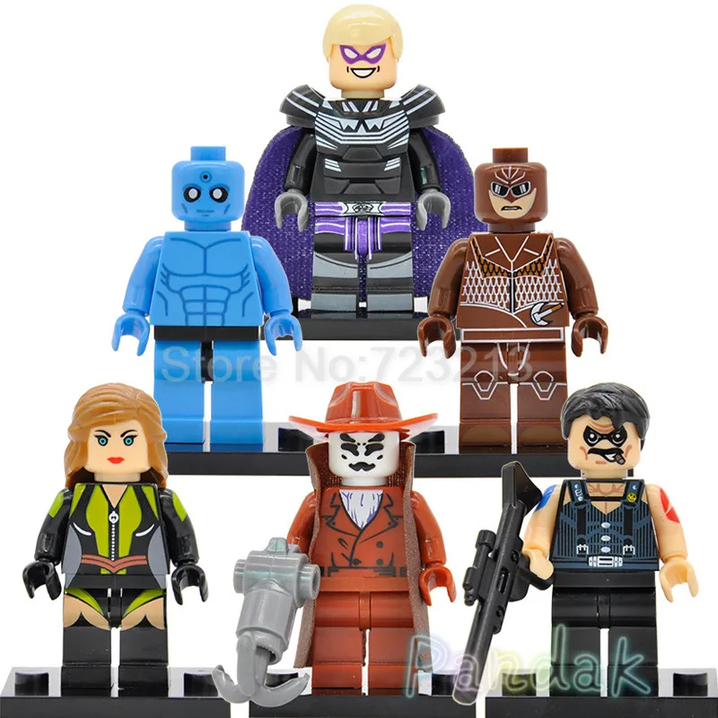 Одиночная DC Watchmen рисунок Rorschach Ночная Сова Фараон Шелковый призрак комик доктор Манхэттен строительные блоки супер игрушки в виде героев