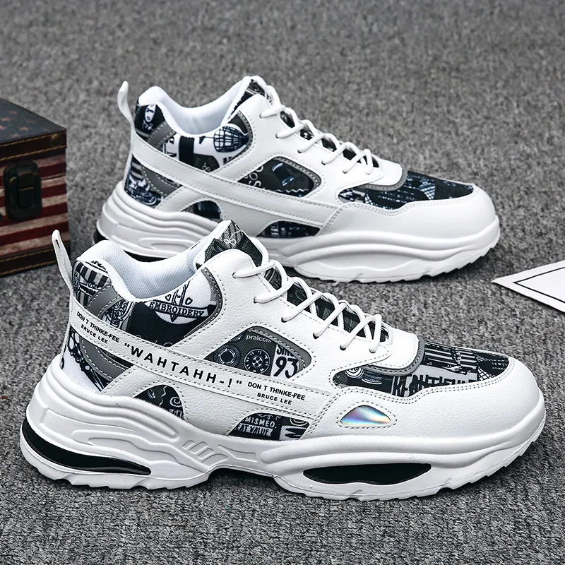 

New Outdoor Sneakers Men's Casual Shoes High Quality Lace-up Sports Basketball Shoes Comfortable Men Shoes