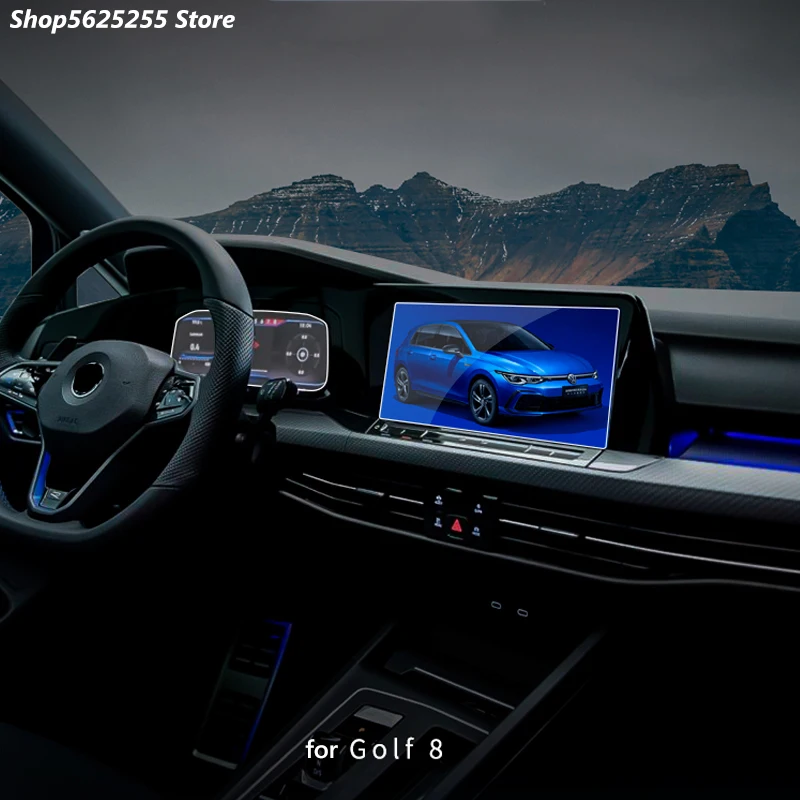 

GPS навигации Экран закаленное Стекло Мембрана для Volkswagen VW Golf 8 MK8 2020 2021 Анти Blue Ray протектор пленка для автомобиля, украшения