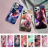 zero two darling in the franxx phone case for iphone 11 12 13 mini pro xs max 8 7 6 6s plus x 5s se 2020 xr case