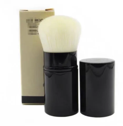 

Выдвижная кисть кабуки, кисть Кабуки для основы под макияж, бежевые синтетические волосы, плоская кисть Кабуки с крышкой, чехол для основы, и...