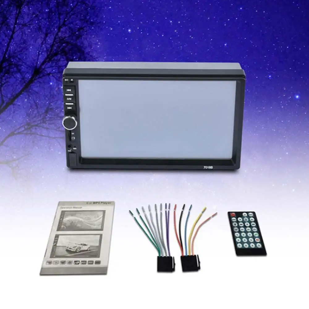 2019 Новый 2 din Автомобильный Радио 7 &quotHD экран плеер MP5 SD/FM/MP4/USB/AUX/Bluetooth