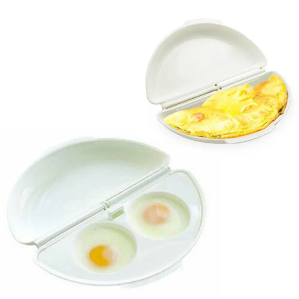 

Folding Microwave Omelet Cooker Pan Microweavable Two Eggs Steamer Box Home Cooking Gadgets Tools Kitchen Accessories Items