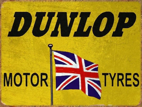 

Retro Poster Dunlop Motor Tyres Tin Logo Metal Plaque Home Bar Bistro Coffee Shop Wall Decoration Retro Metal Plate 12*8 Inch