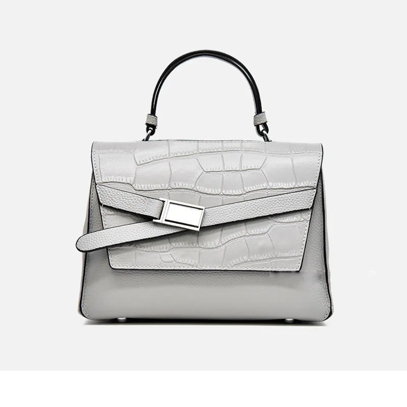 

Messenger bag 2021 new trendy fashion explosion style atmospheric handbag female first layer cowhide bag lady leather handbag