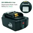 Перезаряжаемый литий-ионный аккумулятор для Makita18V Battey BL1830 BL1840 BL1850 BL1860 LXT400, 6000 мАч, 18 в