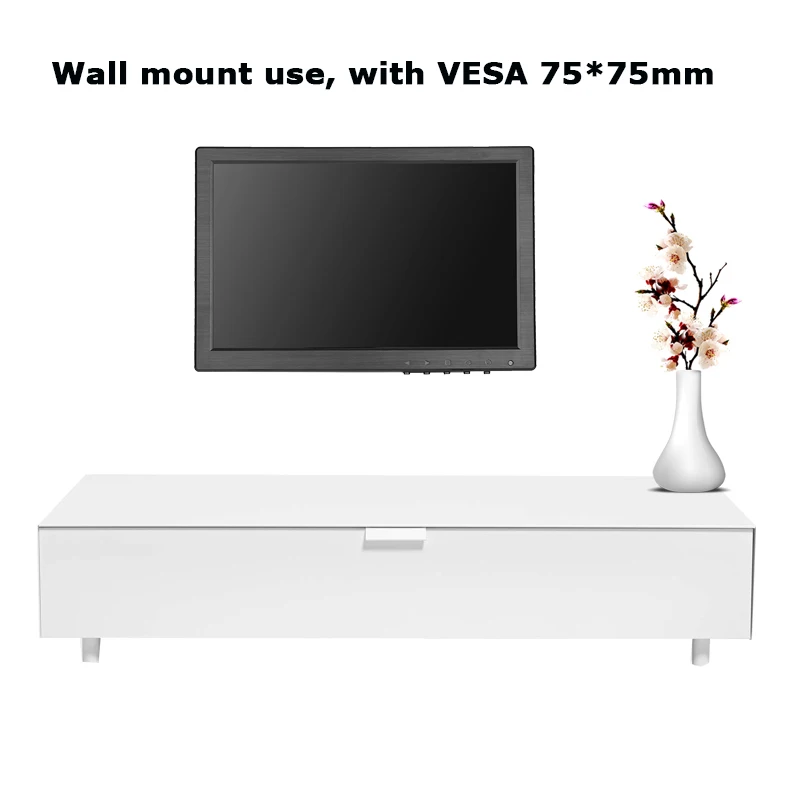 H1016 10,1 дюймовый 16:9 TFT монитор безопасности BNC монитор с ПК/AV/BNC/HDMI/USB монитор