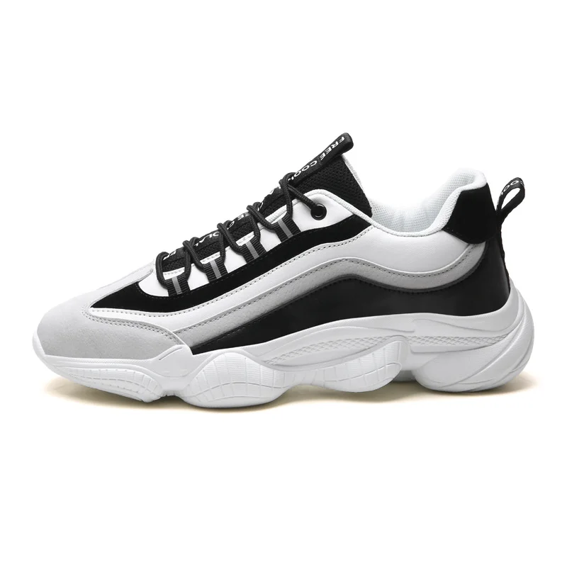 

2019 new spring, summer, autumn and winter men's platform sports shoes lightweight casual white sports men's shoes Z373