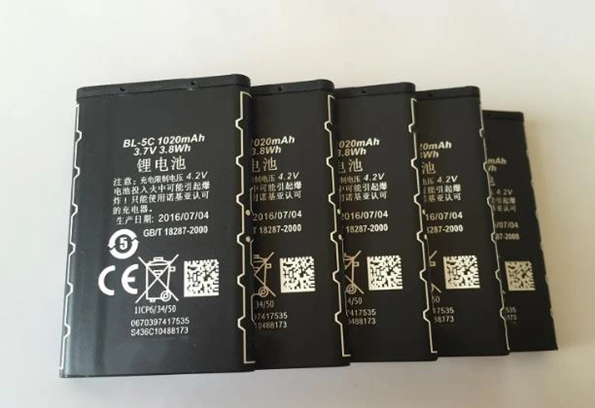 Новый аккумулятор для Nokia BL-5C 1100 1110 1110i 1108 1112 1315 1255 1600 2112 новый мобильный телефон |
