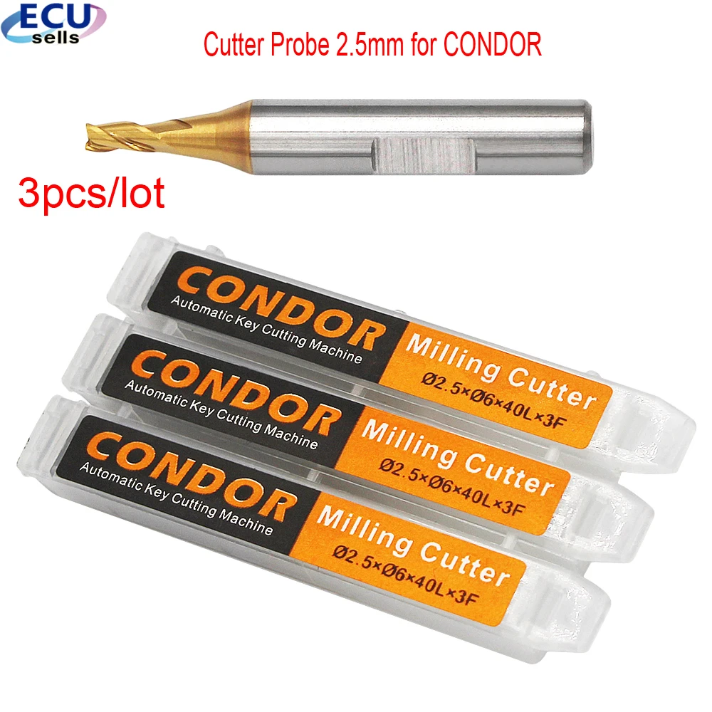 3 шт./лот 2 5 мм резец зонд для Xhorse CONDOR XC MINI Plus Dolphin XP 005 007 машина резки ключей|Ключ от