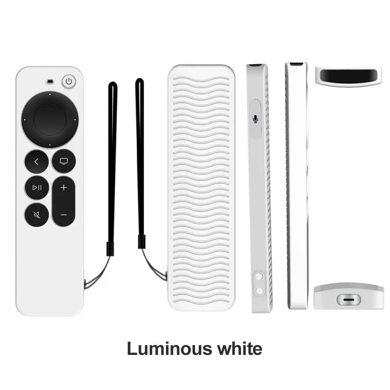 

2021 Anti-Lost Protective Case For Apple TV 4K Remote Anti-Slip Durable Silicon Shockproof Cover Household Protective Case
