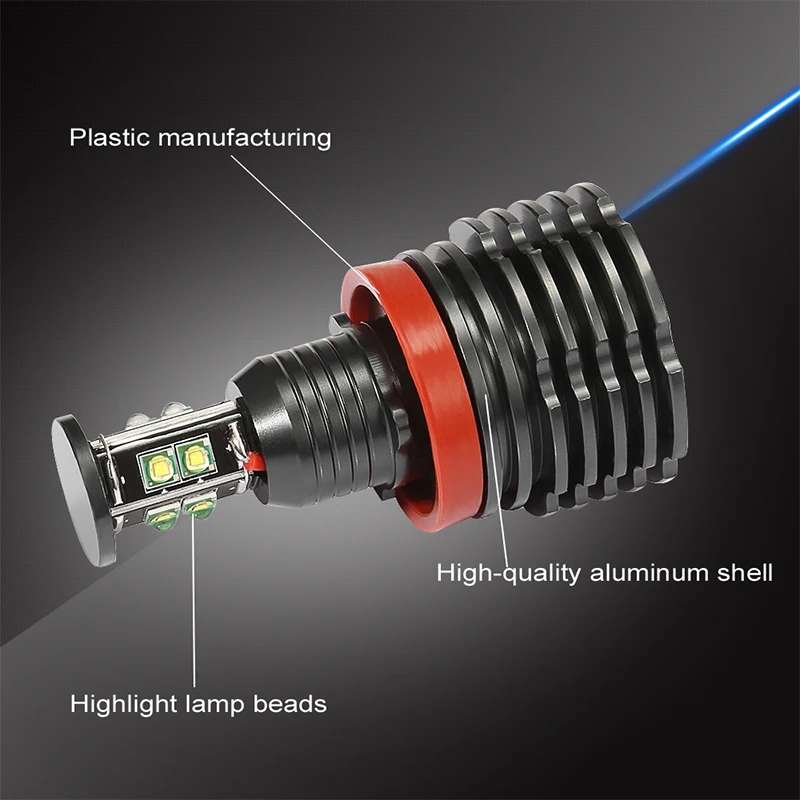 2 шт./компл. H8 светодиодный ангельские глазки кольцевые светодиодные огни