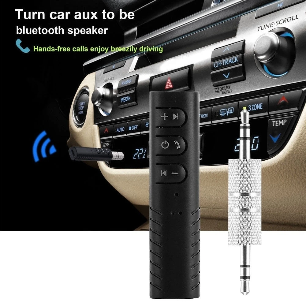 

Автомобильный Bluetooth совместимый передатчик, автомобильные музыкальные приемники, разъем 3,5 мм, AUX, автомобильный Bluetooth-совместимый адаптер, гарнитура для звонков