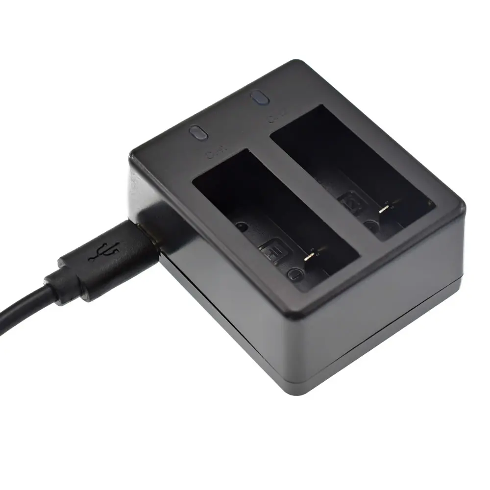 2x 3.7V 900mah Li-ion Battery + Dual Charger for SJ4000 Action Sport Cam OS480 | Электроника