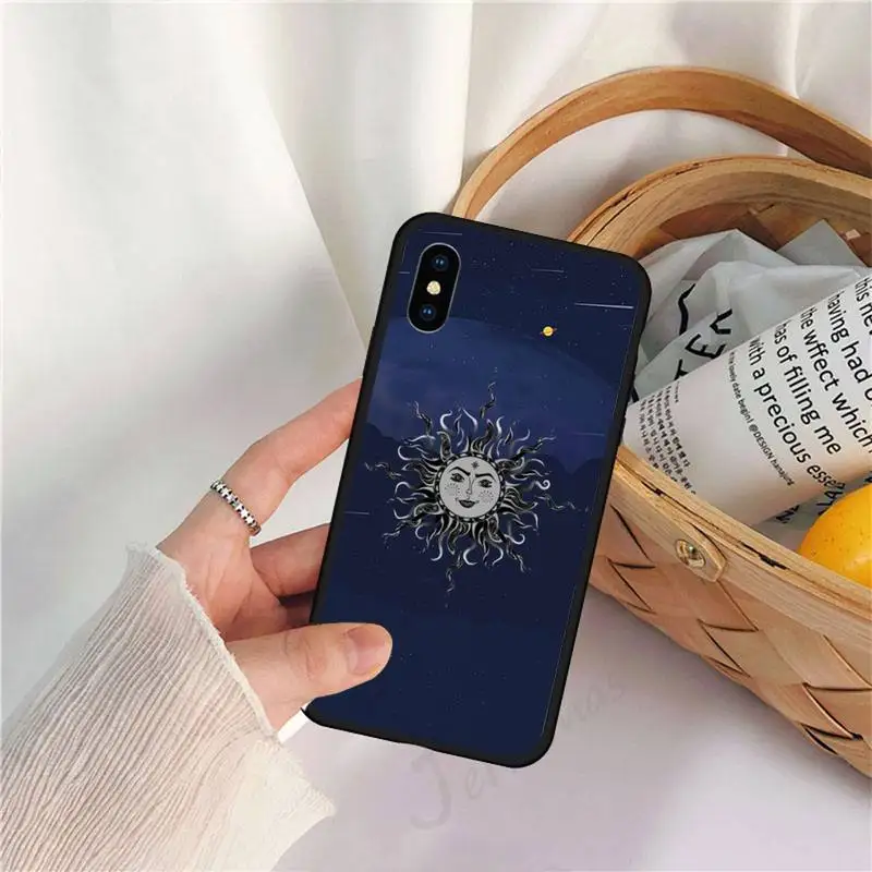 

Interesting sun sky face Phone Case for iPhone 11 12 pro XS MAX 8 7 6 6S Plus X 5S SE 2020 XR