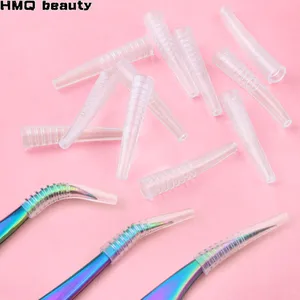 10 шт., силиконовые чехлы для наращивания ресниц