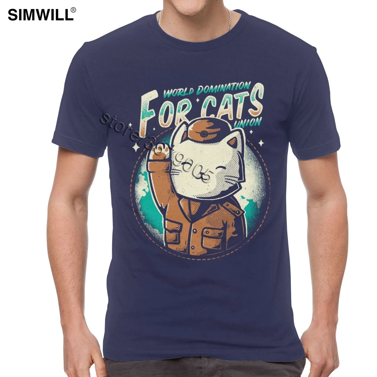 Футболка мужская хлопковая с коротким рукавом винтажная Милая рубашка принтом