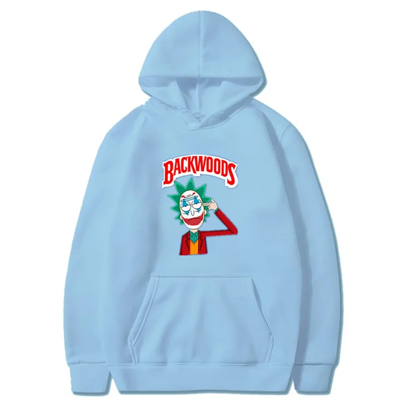 

Autumn Winter 2022 New Hip Hop Funny Anime Backwoods Printed Casual Men Women Hoodies Sweatshirts Plus Fleece Sportswear S-3XL