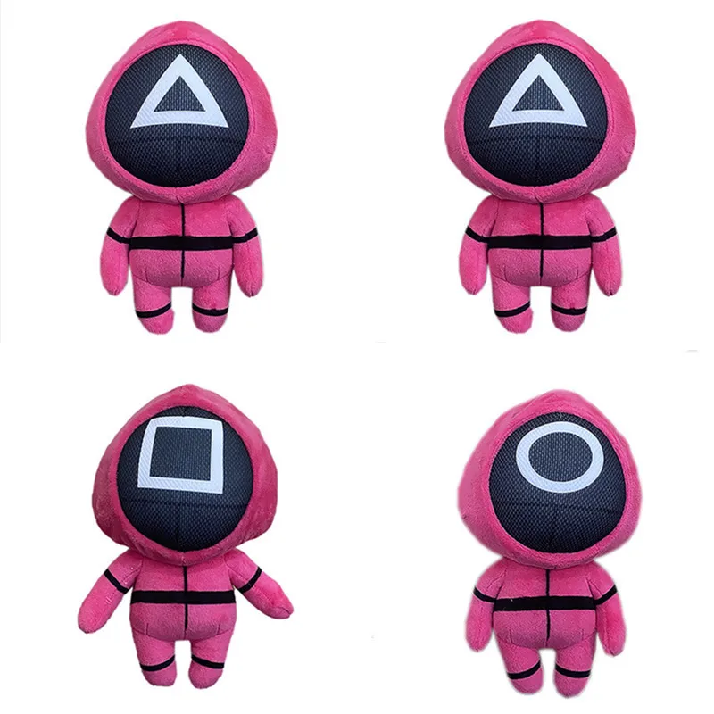 

New Korean Squid Game Red Clothes Administrator Plush Doll Cross-Border Squid Game Toy Home Decoration