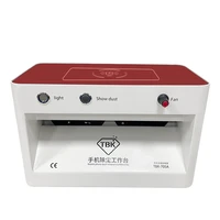 tbk 705a dust showcase mobile phone dirt removal workbench led scratch crack detection cleaning bench