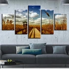 Пейзаж небо облако звезда Гора река воздушный шар 5 шт. настенные картины для гостиной цветная Живопись Искусство домашний декор