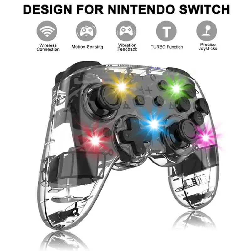 

Геймпад для Nintendo Switch Controller, беспроводной джойстик с двойной вибрацией и поддержкой Bluetooth