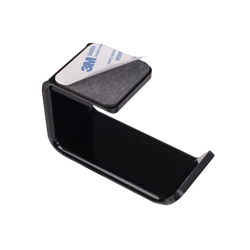 

Space Saving Sticker Acrylic Headphone Hanger Bracket Wall Mounted Headset Holder Under Desk Hook Earphone Sticky Display Stand