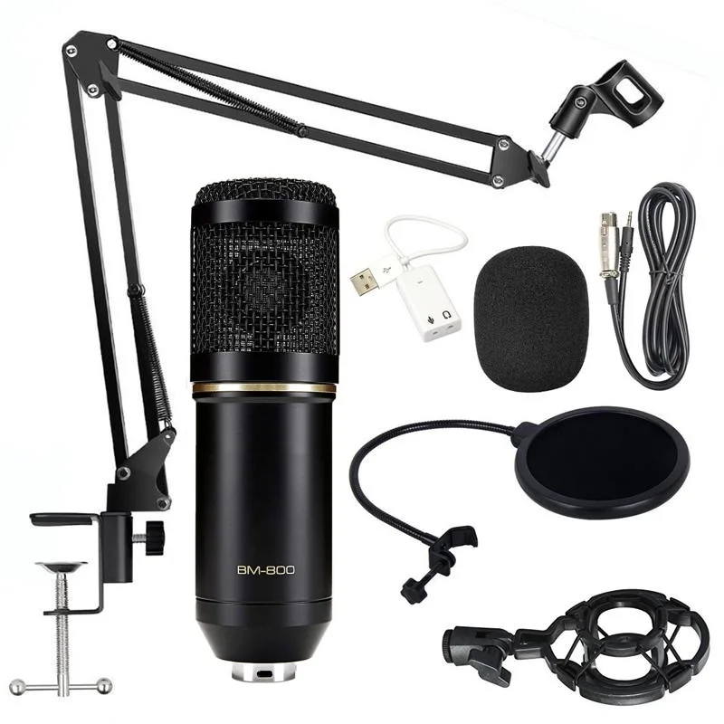 

BM 800 karaoke microphone BM800 studio condenser mikrofon mic bm-800 For KTV Radio Braodcasting Singing Recording computer