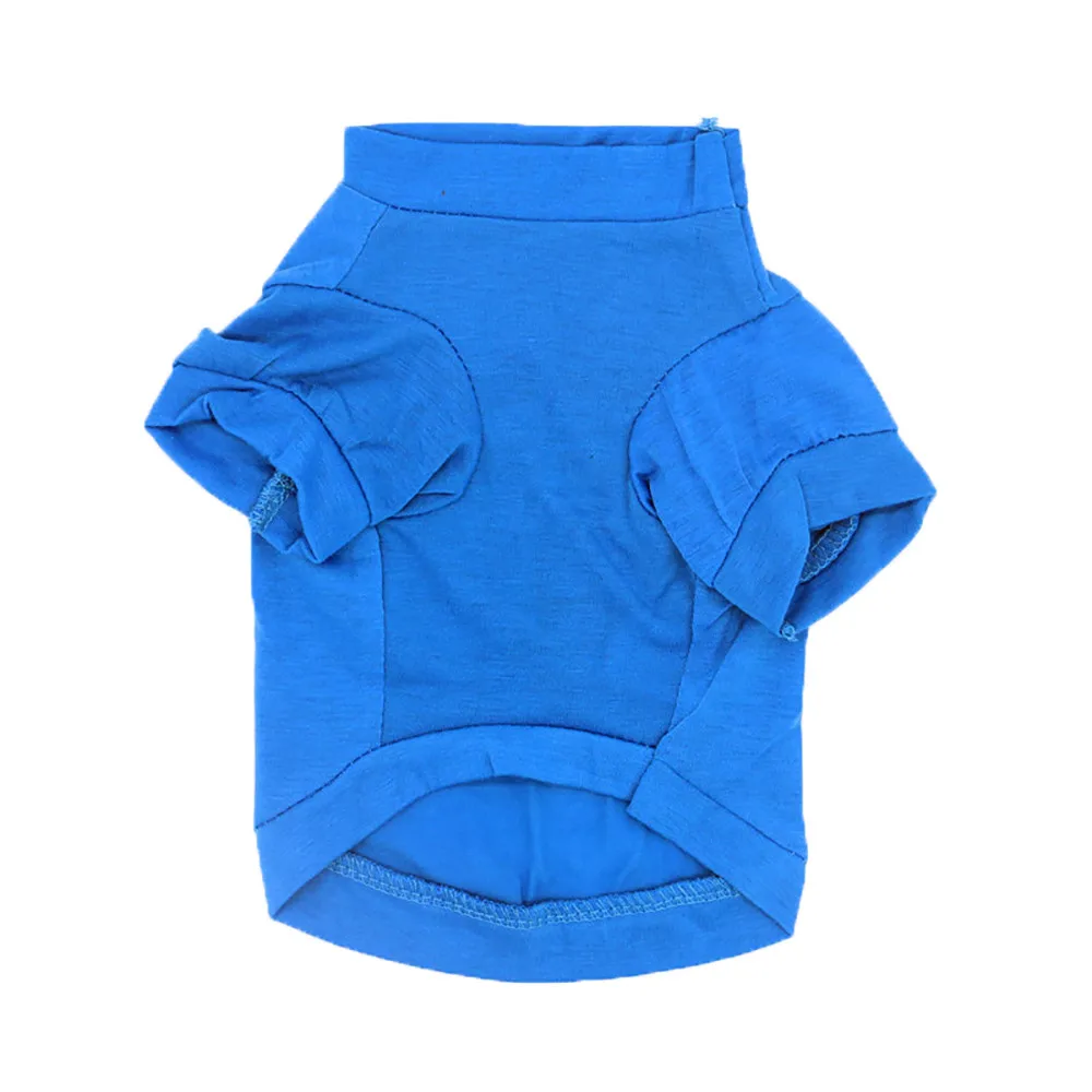 

XS~L Fashion Letters Printed Summer Dog T-shirt Pure Cotton Dog Clothes for French Bulldog Soft Breathable Pet Costume