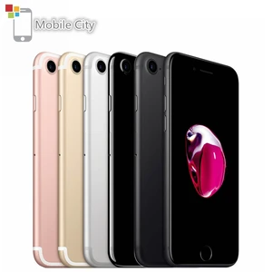 Смартфон Apple iPhone 7, 4 ядра, IOS, 4G LTE, 4,7 дюйма, 2 Гб ОЗУ 32128256 Гб ПЗУ, 12 МП, сканер отпечатка пальца, Оригинальный разблокированный сотовый телефон