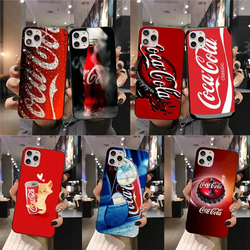 Телефонный чехол Drink cola для iphone 12 11 Pro Max Mini XS 8 7 6 6S Plus X 5S SE 2020 XR | Мобильные телефоны и