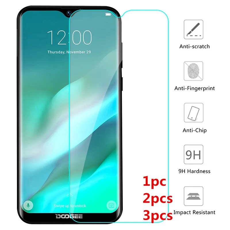 Защита экрана телефона Для Doogee N20 Y9 Plus HD пленка из стекла на N10 Y8 Y8C закаленная