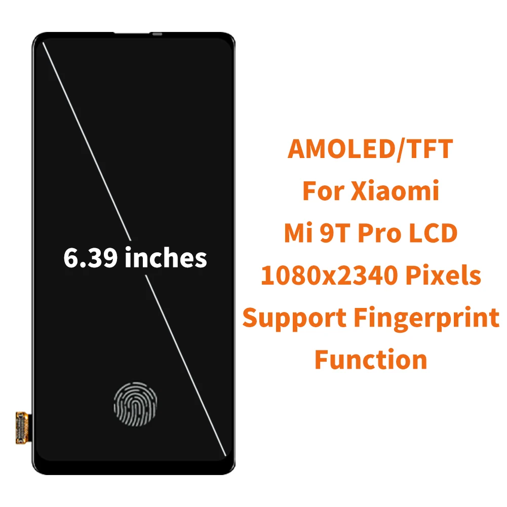 6 39 inches mobile phone lcd screens super amoled for xiaomi 9t pro display touch screen digitizer assembly replace parts free global shipping
