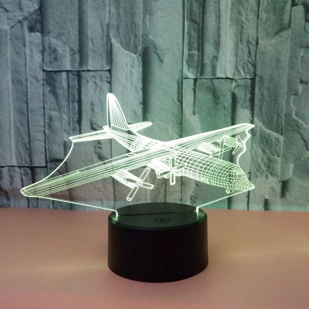 3d-лампа в виде вертолета ночник с сенсорным управлением и питанием от USB для