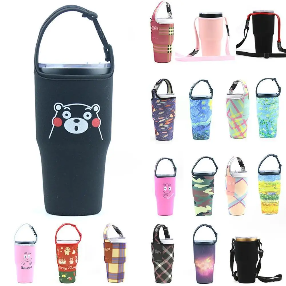 Силиконовая дорожная бутылка для воды спортивная сумка Набор чашек рукав