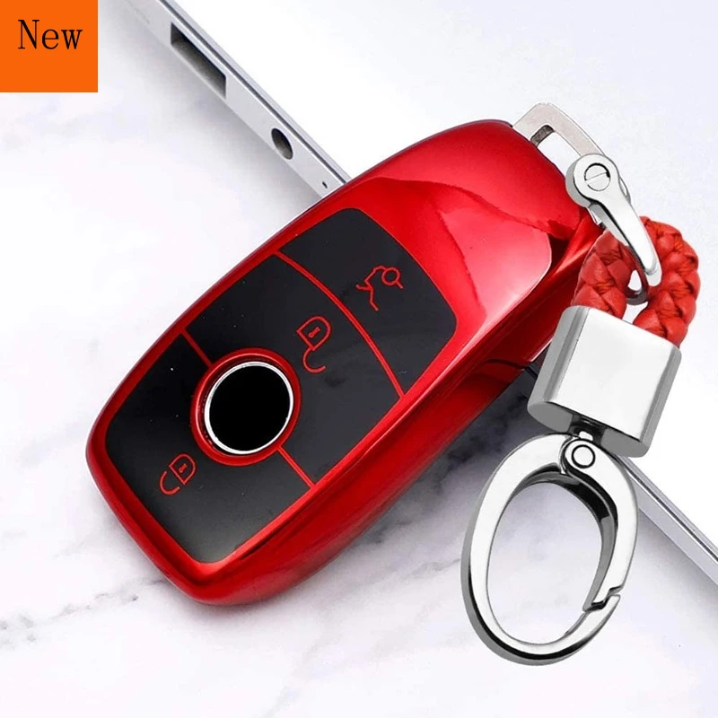 

Высококачественный ТПУ мягкий резиновый автомобильный смарт-ключ чехол для Benz E класс S класс W213 автомобильные аксессуары