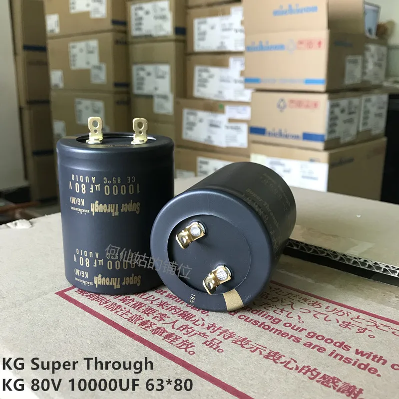 2pcs/lot Original Japanese Nichicon KG Super Through series fever capacitor audio aluminum electrolytic capacitor free shipping