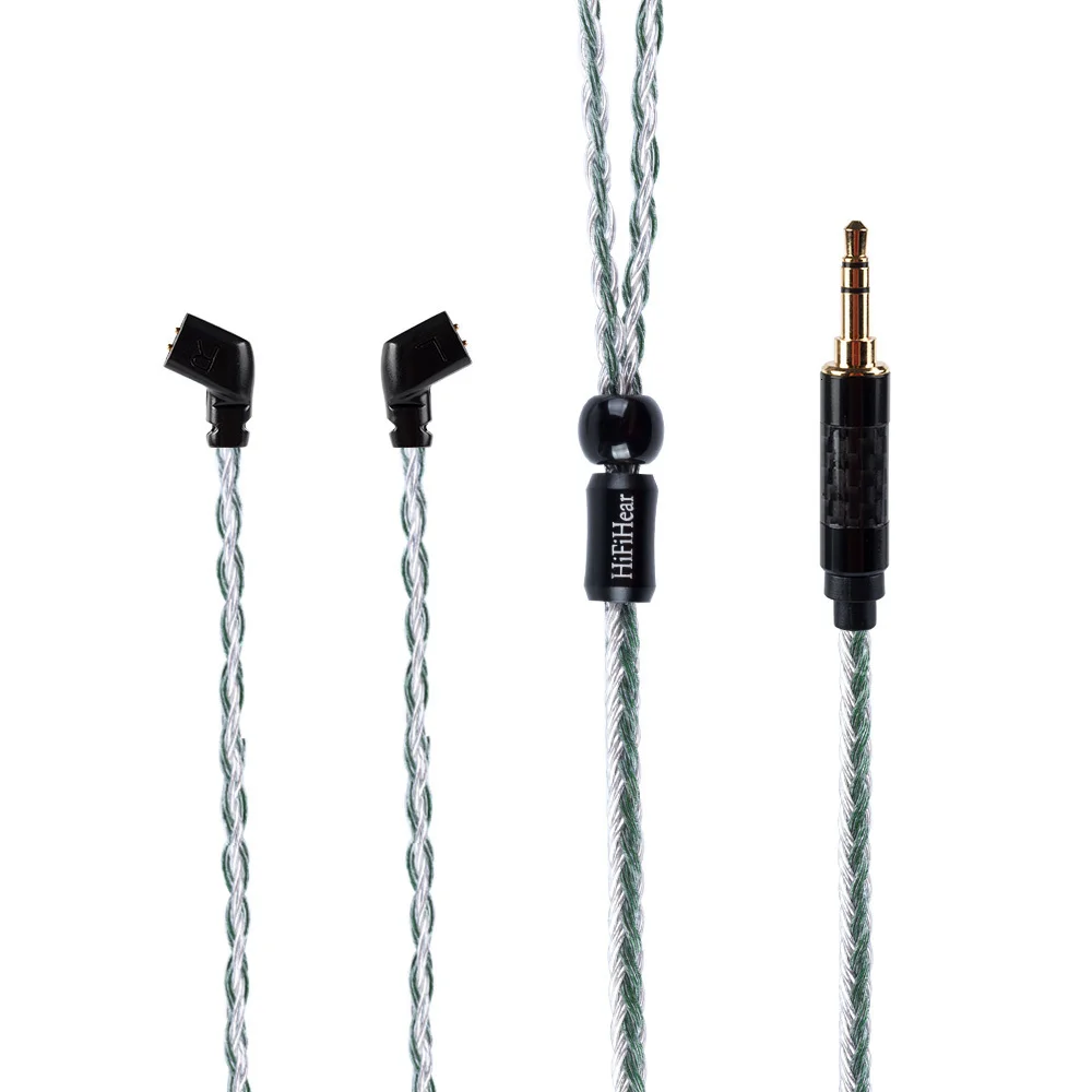 AK Hifihear 16 Core посеребренный кабель 2,5/3,5/4,4 мм сбалансированный кабель для обновления наушников с MMCX/2Pin для ZS10 PRO AS16 AS12