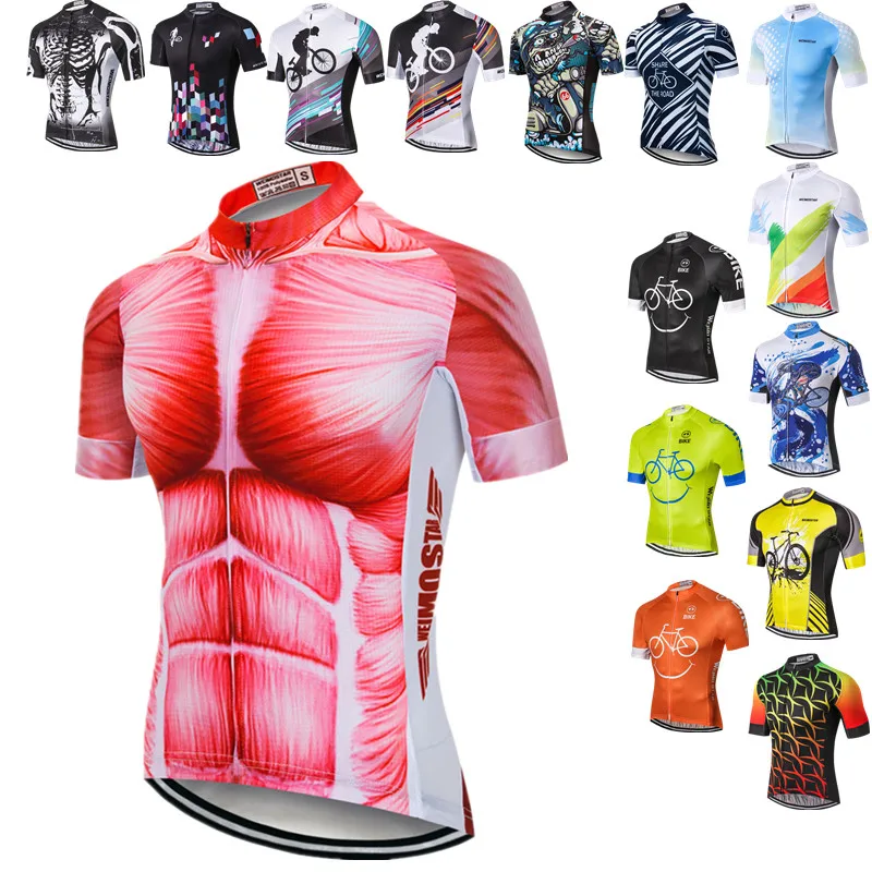 

Мужская футболка для велоспорта Weimostar, летняя одежда для езды на велосипеде, футболка для горного велосипеда, одежда для командных гонок